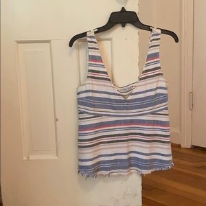 zara striped tank top